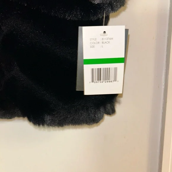 Brand New/ Never worn Black Hooded Faux Fur